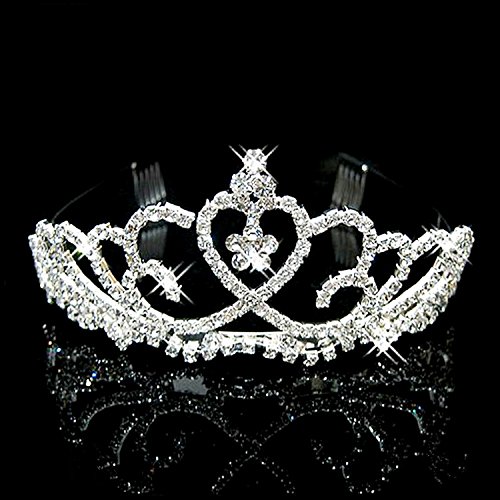 Nipoo wedding pageant tiara bridal crystal crown headba…