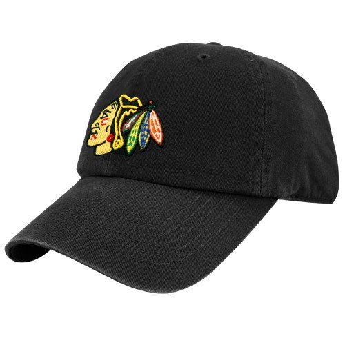NHL Chicago Blackhawks Franchise Fitted Hat, Black, Small
