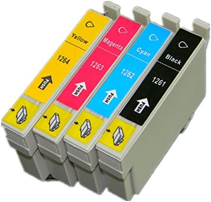 XUANCAI T126 T1261 T126120 Compatible Ink Cartridge for Epson WorkForce 435 545 840 845 645 635 630 633 NX330 NX430 WF7010 WF-7510 WF-7520 WF-3540 WF-3530 Printer