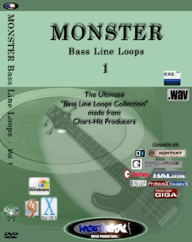 Produkt-Bild: Monster Bass Line Loops - vol.1 / The Ultimate Bassline Loops collection from Chart-Hit Musicproducers
