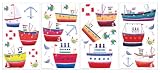 RoomMates RMK1134SCS Ship Shape Peel and Stick Wall Decal