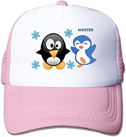 Children Penguin Winter Snapback Mesh Caps - Adjustable Hats
