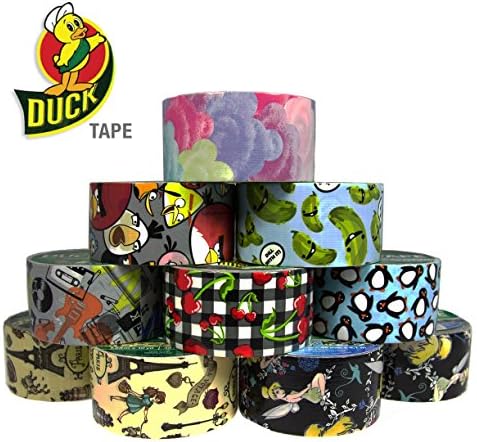 10 Duck Brand Designer Printed Pattern Duct Tape Rolls Art Craft DIY Angry Birds