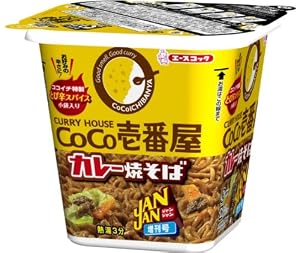 エースコック JANJAN CoCo壱番屋監修カレー焼そば 105g×12個