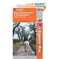 Bury St.Edmunds and Stowmarket (OS Explorer Map)