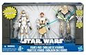 Star Wars Clone Wars 3 Figure Pack - Obi-Wan Kenobi / Clone Commander Cody / General Grievous