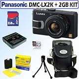 Panasonic DMC-LX2K 10.2 MP Digital Camera (Black) + 2GB Accessory Kit