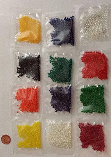 Sooper BeadZ 12 Colors Water Beads Gel (12 Pack)