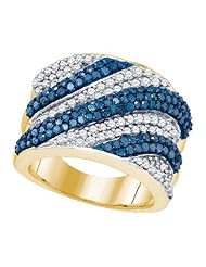 2.05CTW BLUE DIAMOND FASHION BAND