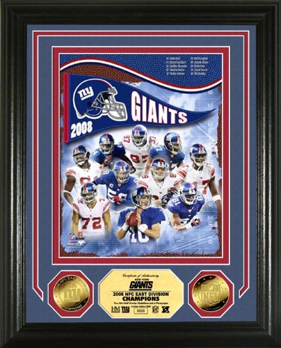 Buy New York Giants '08 NFC East Division Champions 24KT Gold Coin Photo Mint by No manufacturer