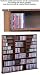 Leslie Dame CDV-1500 Audio Video Real Wood Veneer Storage Rack - Walnut Finish- Holds...
