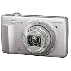 Olympus VR-340 Digitalkamera (16 Megapixel, 10-fach opt. Zoom, 7,6 cm (3 Zoll) Display, bildstabilisiert) silber