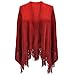 Luxury Divas Ultra Soft Knit Poncho Shawl