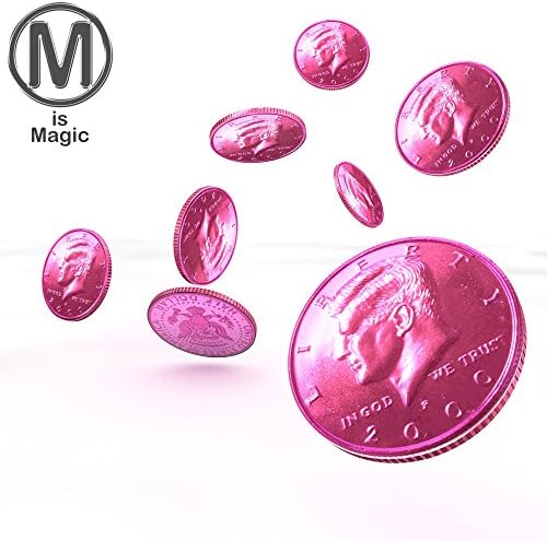 Pink Electroplated Coin Half Dollar Size **FOR PROFESSIONAL MAGICIANS ONLY***