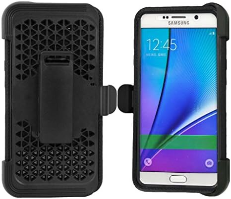Galaxy Note 5 Case,Note 5 Case,Quola [Heavy Duty] Belt Clip Holster Case for Samsung Galaxy Note 5 Full-body Rugged Cover with Built-in Screen Protector / Bumpers (Black )