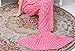 LAGHCAT Mermaid Tail Blanket Knit Crochet and Mermaid Blanket for Adult,Sleeping Blanket (71