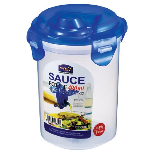 Lock&Lock 17-Fluid Ounce Round Sauce Container, Tall, 2-Cup