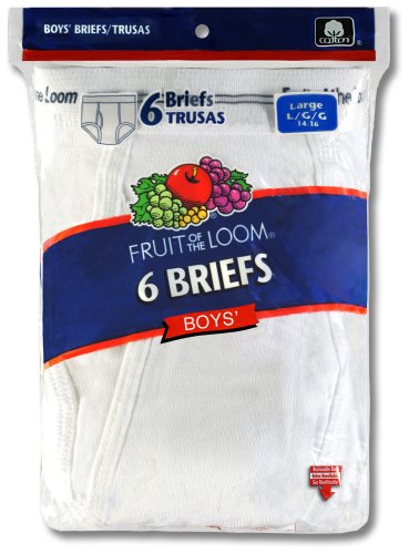 Fruit of the Loom Boy's 6 Pack Brief with Fly   #6P801B