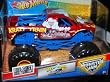 2012 KRAZY TRAIN - 1:24 Scale (Large Version) Hot Wheels Monster Jam Truck with Monster Tires, Working Suspension and 4 Wheels Steering