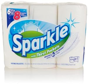 Sparkle Big Roll Paper Towels, Pick-A-Size-White-6 ct