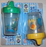 Spill Proof Drinking toddler bottles - cups with giraffe & lion/ hippo