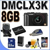 Panasonic DMC-LX3K 10.1MP Digital Camera (Black) BigVALUEInc Accessory Saver 8GB Battery Bundle