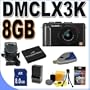 Panasonic DMC-LX3K 10.1MP Digital Camera (Black) BigVALUEInc Accessory Saver 8GB Battery Bundle