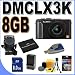 Panasonic DMC-LX3K 10.1MP Digital Camera (Black) BigVALUEInc Accessory Saver 8GB Battery Bundle