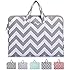 Mosiso - Chevron Gray Canvas Fabric 15 Inch MacBook Pro Briefcase Carry Case, Chevron Gray