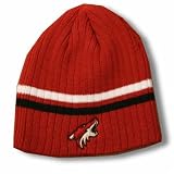 Phoenix Coyotes 2-Stripe Ribbed Knit Beanie