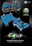 CHROME BLUE EVOLVE XBOX 360 FULL CONTROLLER SHELL