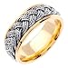 Handmade Wedding Band With Comfort Fit 14K White Gold Can Also Be Made In Platinum or Other Colors 18K And 24K Is Also Available 8mm