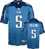 Reebok Tennessee Titans Kerry Collins Replica Jersey Large