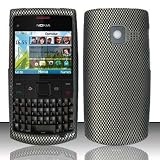 CARBON FIBER Hard Rubber Feel Plastic Design Case for Nokia X2-01 (T-Mobile)