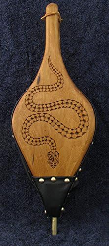 Fireplace Bellows--Chip Carved Snakes