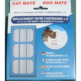 Cat/Dog Mate Pet Fountain Replacement Filter Cartridges pack of 2