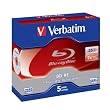 Verbatim Blu Ray BD-RE Single Layer 2x Speed 25GB 5er Pack Jewel Case Rohling