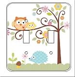 Happi Scroll Tree Top Friends Double Toggle Switchplate