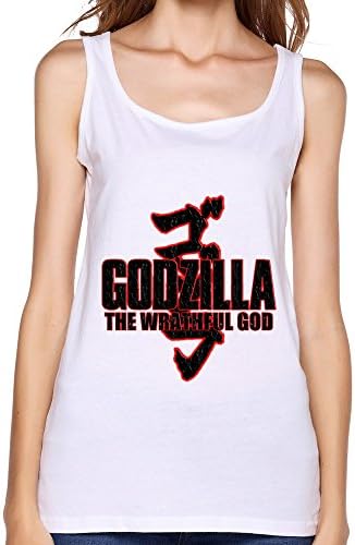 Marycel Women's Godzilla Wrathful God Alternative Logo Tank Top White XL