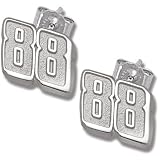 LogoArt Dale Earnhardt, Jr. Sterling Silver Pendant Post Earrings