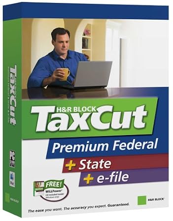 H&R Block Taxcut 2006 Premium Federal + State + Efile
