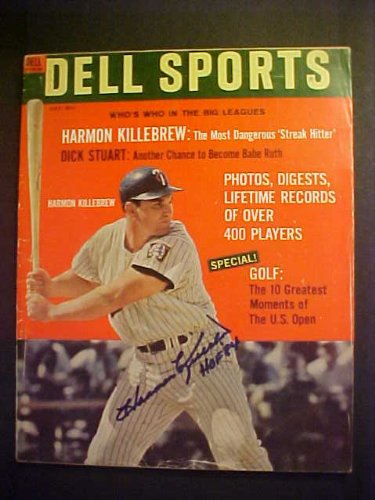 Harmon Killebrew Minnesota Twins Autographed July 1963 Dell Sports Magazine
