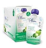 Plum Organics Baby Second Blends Broccoli and Apple 422-Ounce Pouches Pack of 12