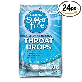 GoLightly Sugar-Free Cough Suppressant, Menthol, 30-Count (Pack of 24)
