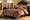 9PC PAISLEY DESIGN BROWN COMFORTER SET W/ MATCHING PILLOWS, KING