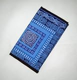 Aqua Potato Print Cotton Wallet