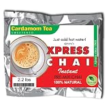 Ajmera Xpress Chai Cardamom Tea Sweetened, Instant Pre-Mix, 45 Servings, 2.2-Pound Pouch