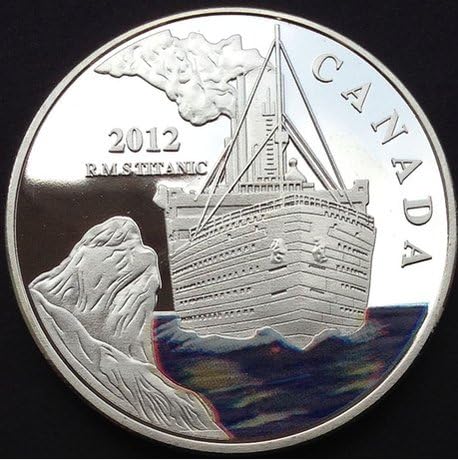 Fiji 2012 Canada Silver plated Coin TITANIC 100th Anniversary Commemorative coins Queen Elizabeth II Commerative Boat Sailor UK