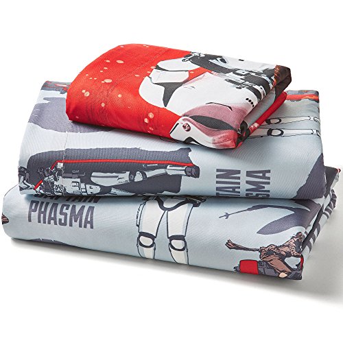 Disney Star Wars Episode 7: The Force Awakens Twin Full Size Bed Sheet With Pillowcases Set. Includes: 1 Full Flat Sheet (81X96