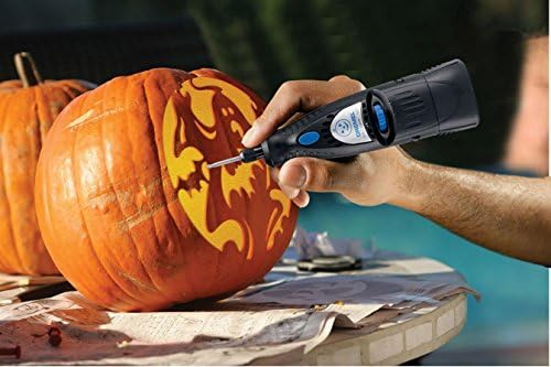 Halloween Pumpkin Carving Power Hand Tool- It's Perfect Time To Get Your Power Pumpkin Design Tool Now Why They Last- Two Speeds- 10 Design Templates- Makes Fun Season Even More Joyful- Top Seller